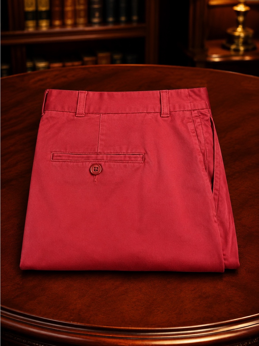 Valentini 100% Premium Cotton Red Trousers